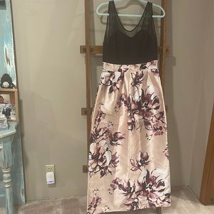 Black & Pink Floral Dress